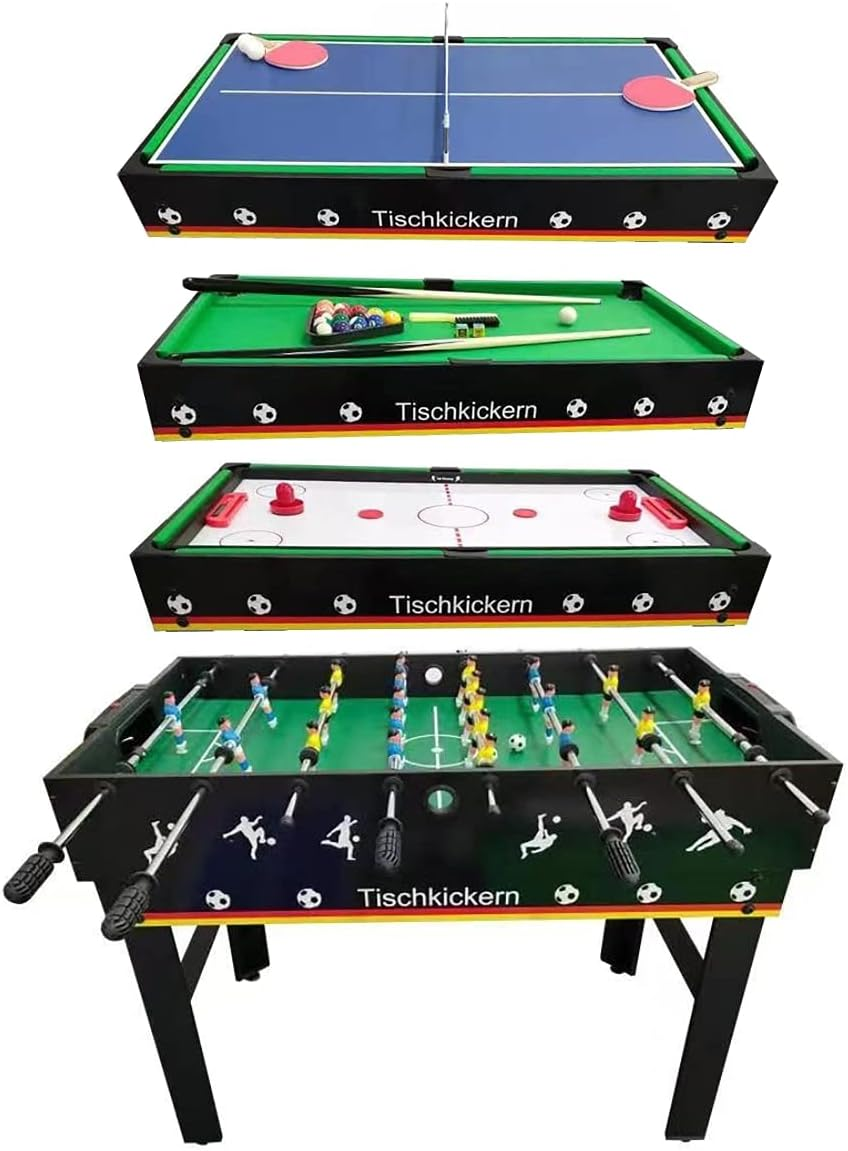 B-Ware Izzy Multifunktionstisch Spieltisch 4 In 1 Tischfußball Billard Tischtennis - 4047385499155