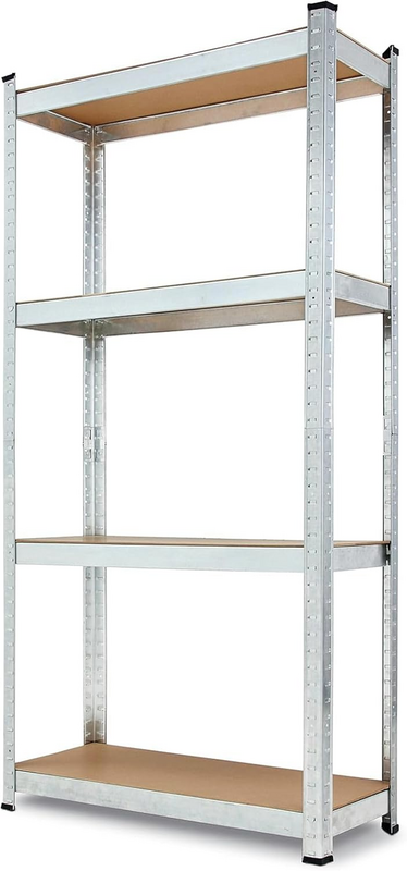 B-Ware Izzy Regal Kellerregal Metall Schwerlastregal Lagerregal 4 Böden 150x75x30cm884