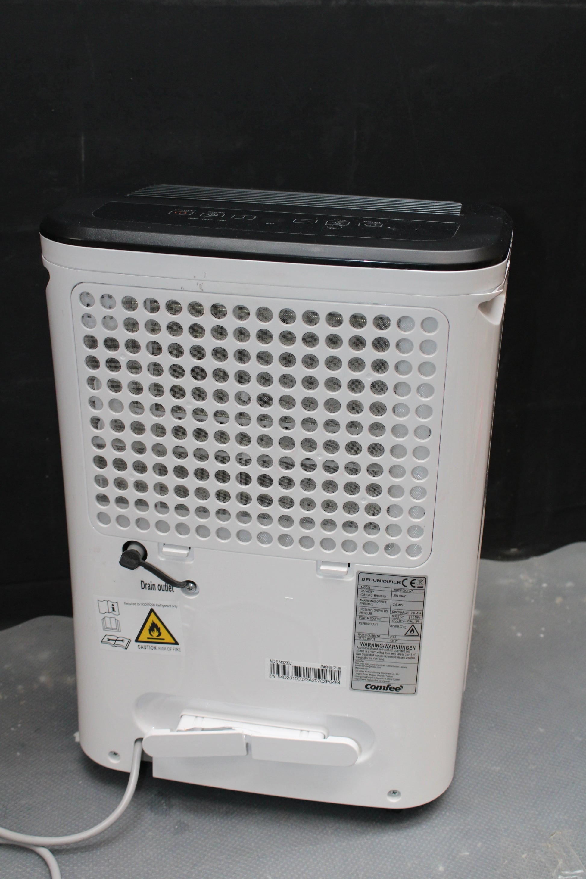 Comfeè Luftentfeuchter Entfeuchter MDDF-20DEN7 168 m³/h SIEHE TEXT/FOTO - 4048164103010