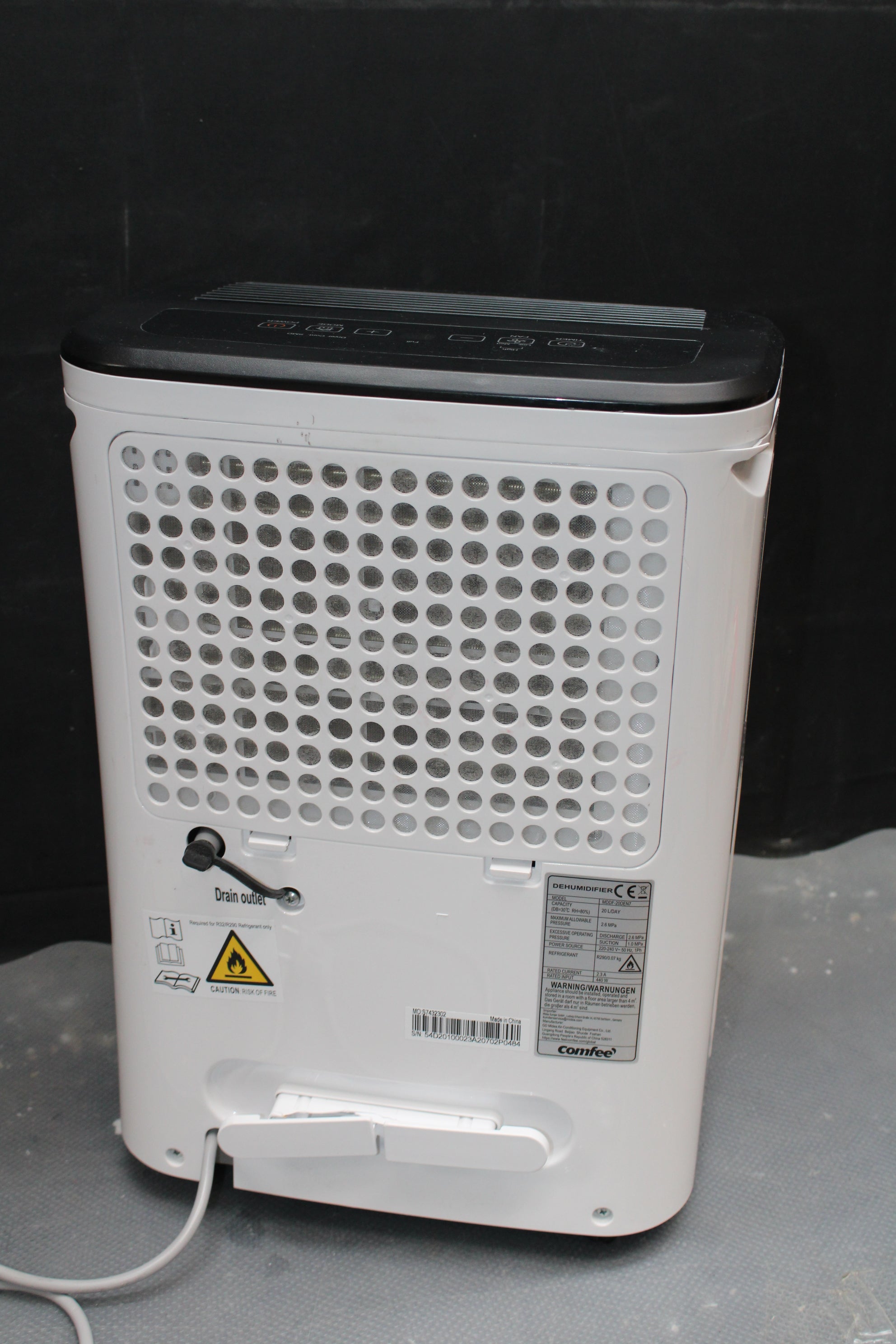 Comfeè Luftentfeuchter Entfeuchter MDDF-20DEN7 168 m³/h SIEHE TEXT/FOTO - 4048164103010