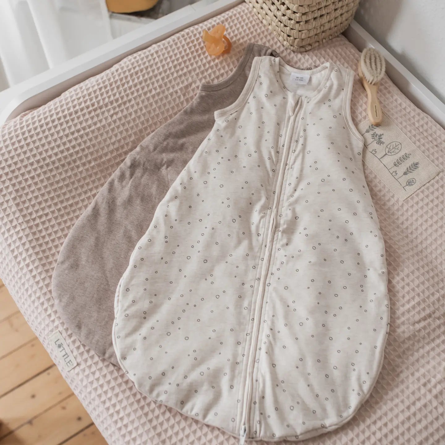 B-Ware Dimo Schlafsack Strampelsack Wellcome Light Beige Größe 60 Baumwolle Tog 2 - 4048649314849