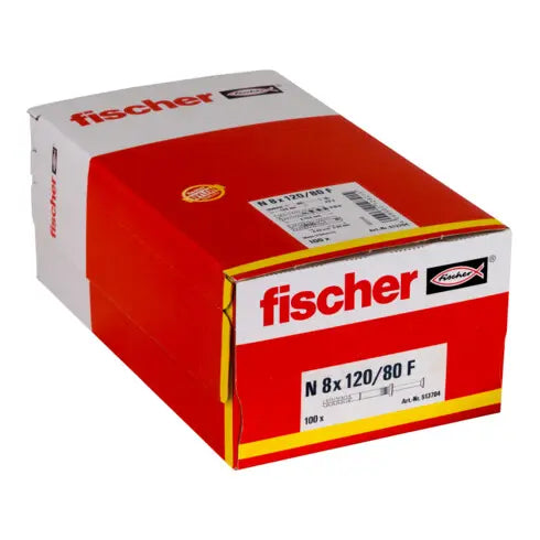 B-Ware Fischer Nageldübel Befestiger Dübel 8x120mm Kunststoff 100 Stück - 4048962128215