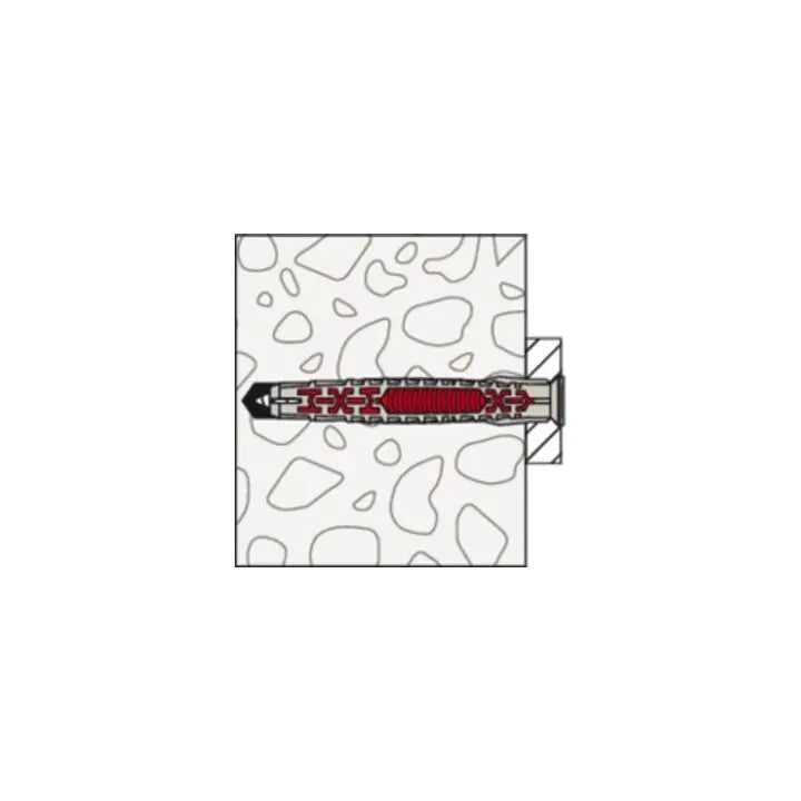 B-Ware Fischer Langschaftsdübel Universaldübel Dübel 8x100 Grau Schraube Nylon 7 Sets - 4048962440119