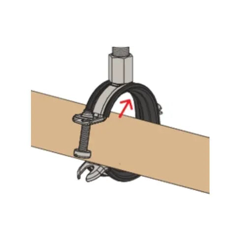 B-Ware Fischer Gelenkrohrschelle Schelle Rohrschelle M8 Schallschutz 38 45mm 4 Stück - 4048962440843