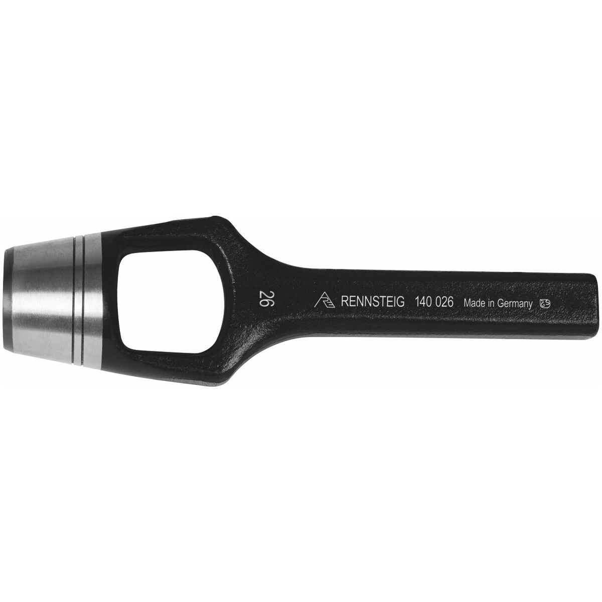 B-Ware Rennsteig Henkellocheisen Werkzeug Ausstanzer Lochdurchmesser 46 Mm Schwarz - 4049002135149