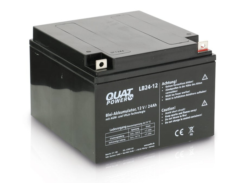 Quatpower Blei Akkumulator Batterie Stromspeicher Lb24 12 12 V /24 Ah Bleiakku B-Ware - 4049702035411