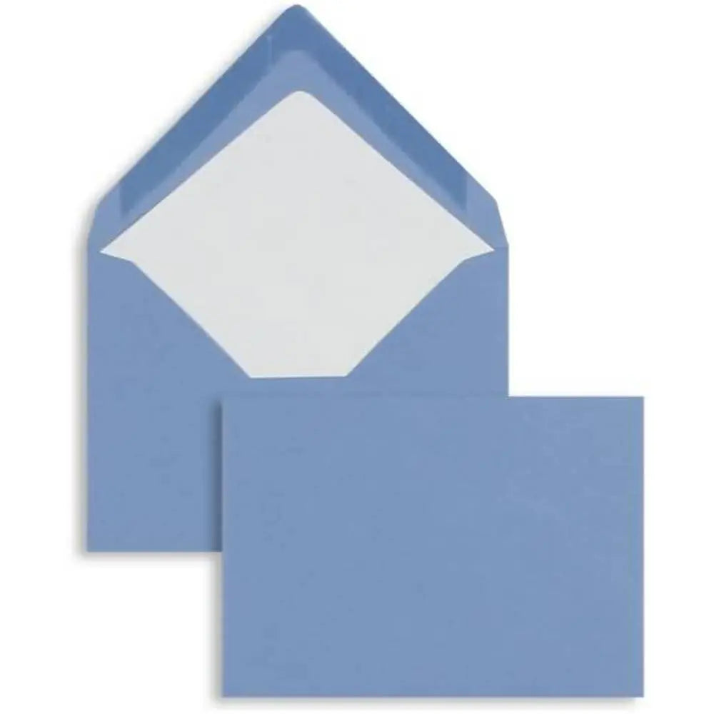 B-Ware Blanke Briefumschläge Kuverts C5 157x225mm Dunkelblau Gerippt Gummiert 100 Stück - 4052305551189