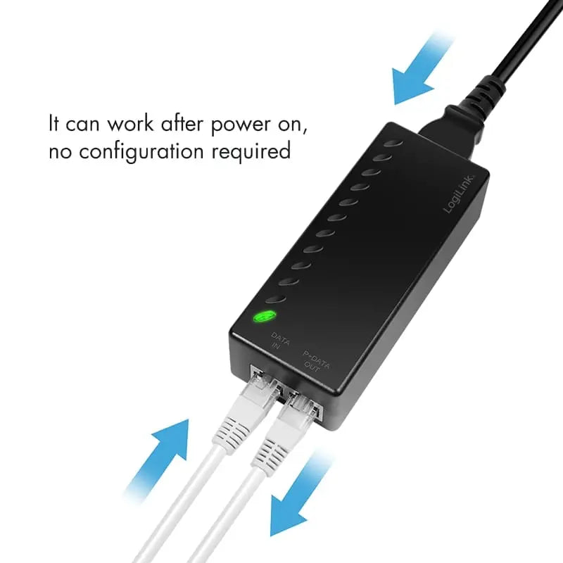 Logilink Po E+ Injector Stromversorger Netzwerk 30 W Gigabit Für Ip Kameras B-Ware - 4052792035223