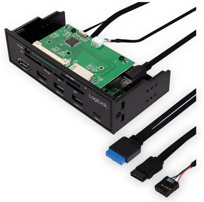 Logilink Usb3.0 Einbau Hub Cardreader Ua0341 Cardreader 5,25 Zoll Pc Zubehör B-Ware - 4052792053005