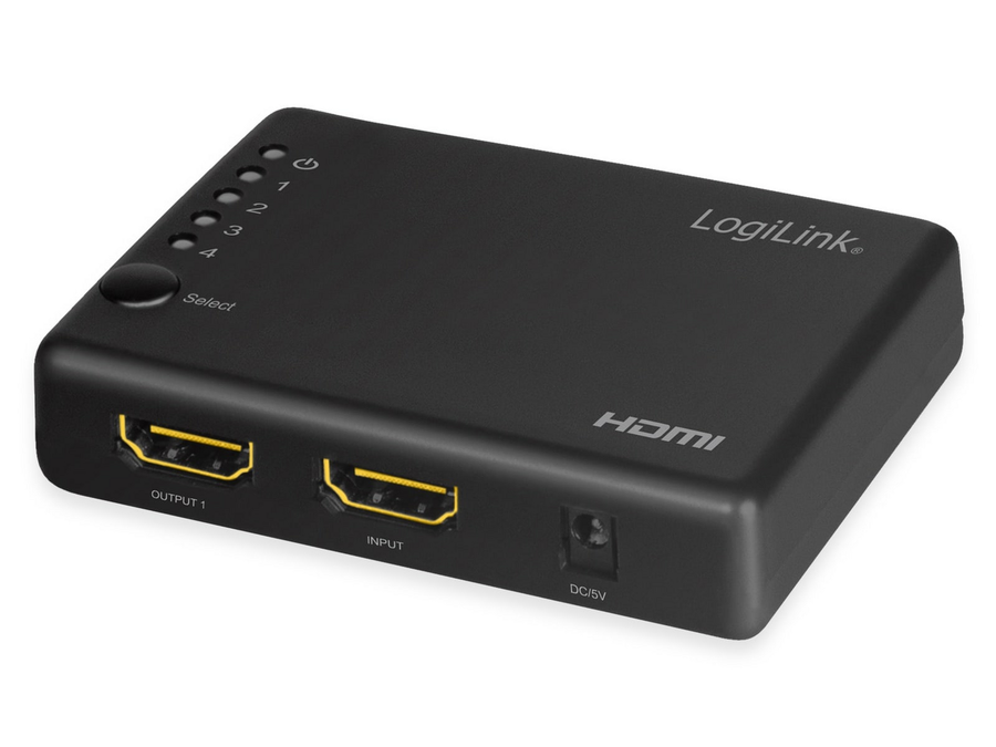 Logilink Hdmi Splitter Verteiler Hd0036 Signalverteiler 1x4 Port 4 K 30 Hz Schlank B-Ware - 4052792062342