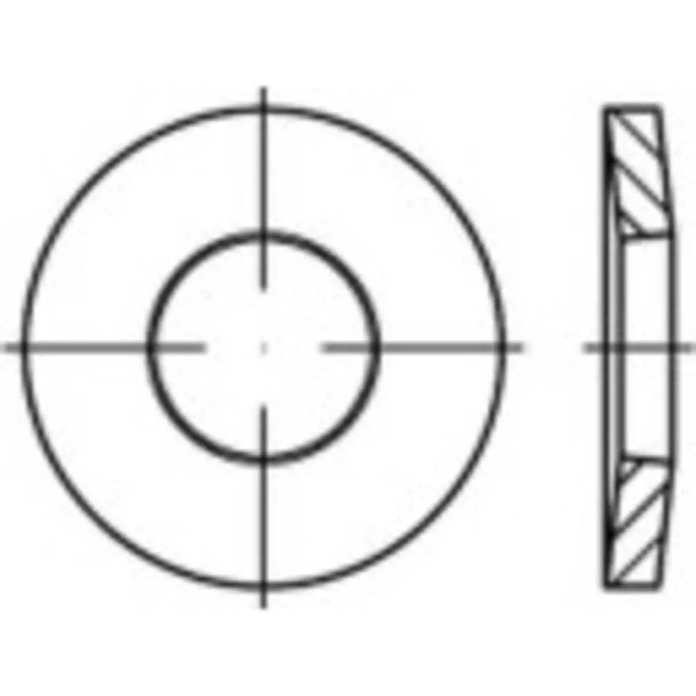 B-Ware Toolcraft 138286 Spannscheiben 12 Mm 29 Mm Federstahl Phosphatiert 100 Stück