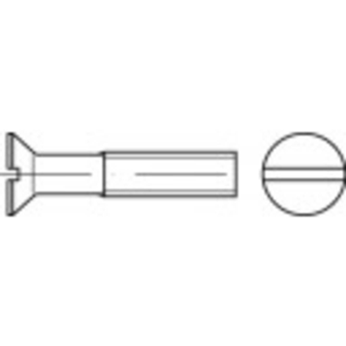 B-Ware Toolcraft Senkschrauben M8 30 Mm Schlitz Din 963 Edelstahl A2 100 St.