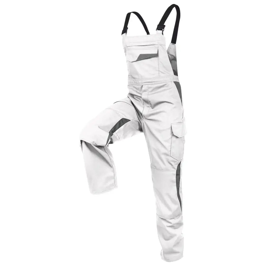 B-Ware Kübler Latzhose Arbeitshose Vita Mix Herrenhose Weiß Mittelgrau Hose Größe 62 - 4053813349459