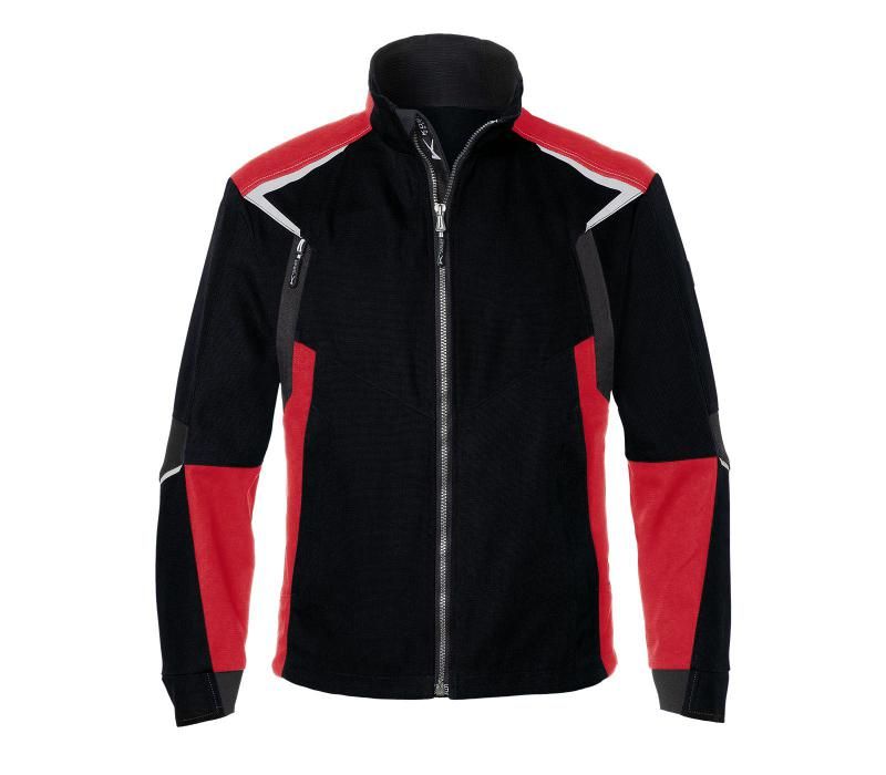 Kübler Jacke Berufsjacke Arbeitsjacke BODYFORCE 1125 schwarz mittelrot Größe M - 4053813488233