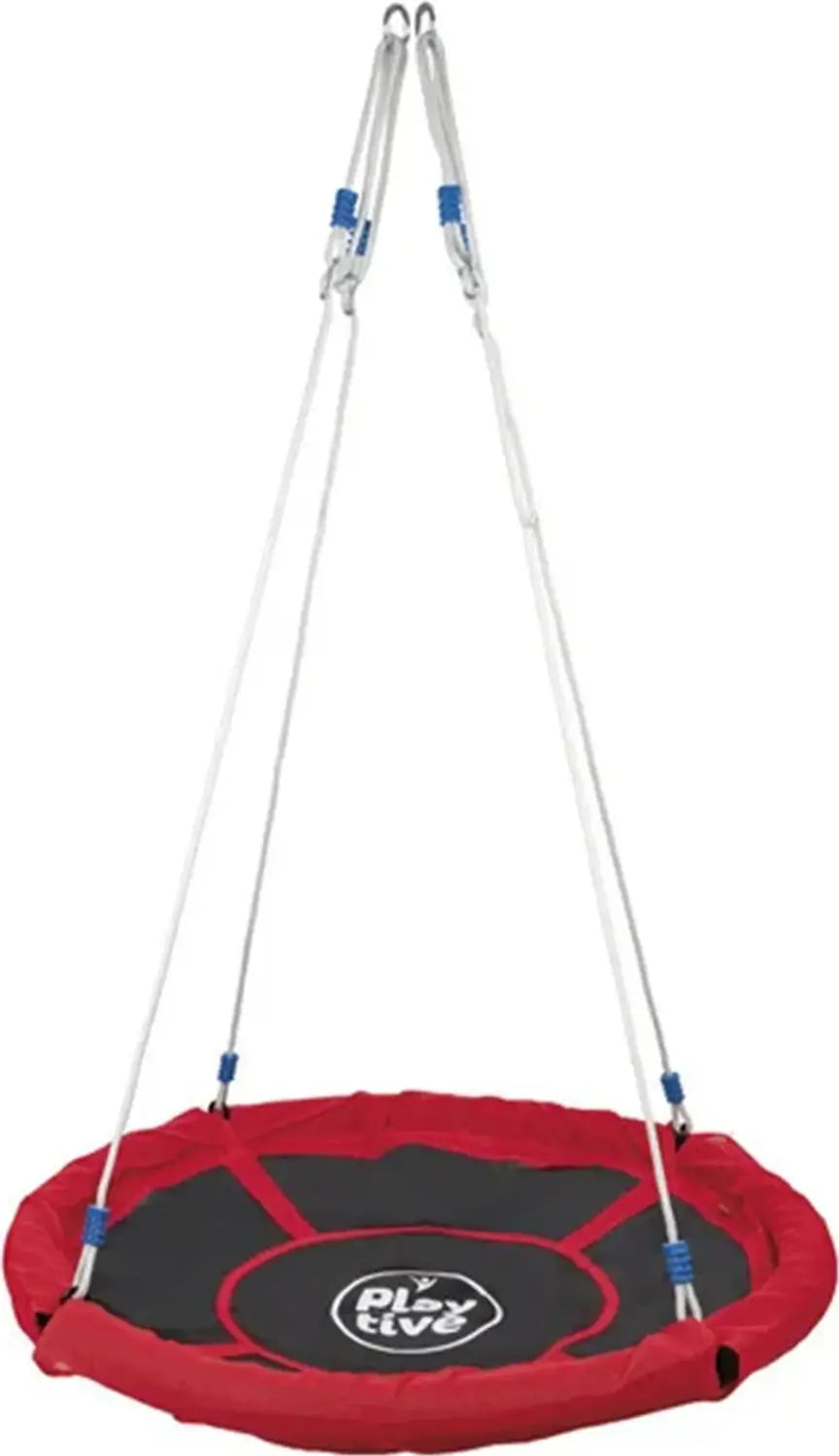 B-Ware Playtive Nestschaukel Schaukel Garten Rund Rot Hängesitz Outdoor 113 Cm 150 Kg - 4055334716680