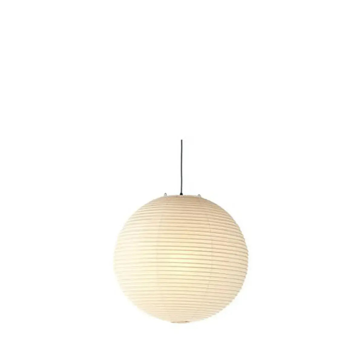 B-Ware Vitra Pendelleuchte Lampe Akari Weiß Rund Reispapier Bambus Stahldraht Stahl 75 A - 4055737005961