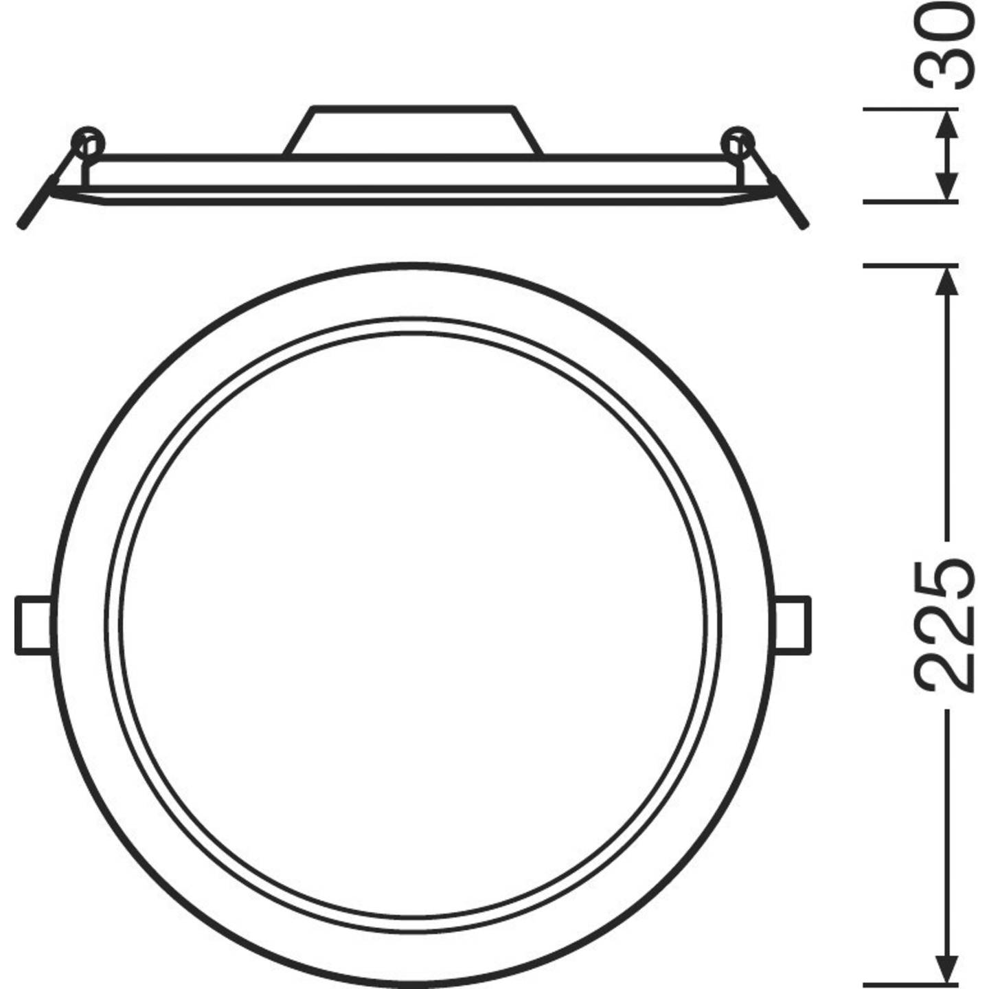 Ledvance Downlight Slim Round Led Einbauleuchte Led Led Fest Eingebaut  B-Ware - 4058075079113