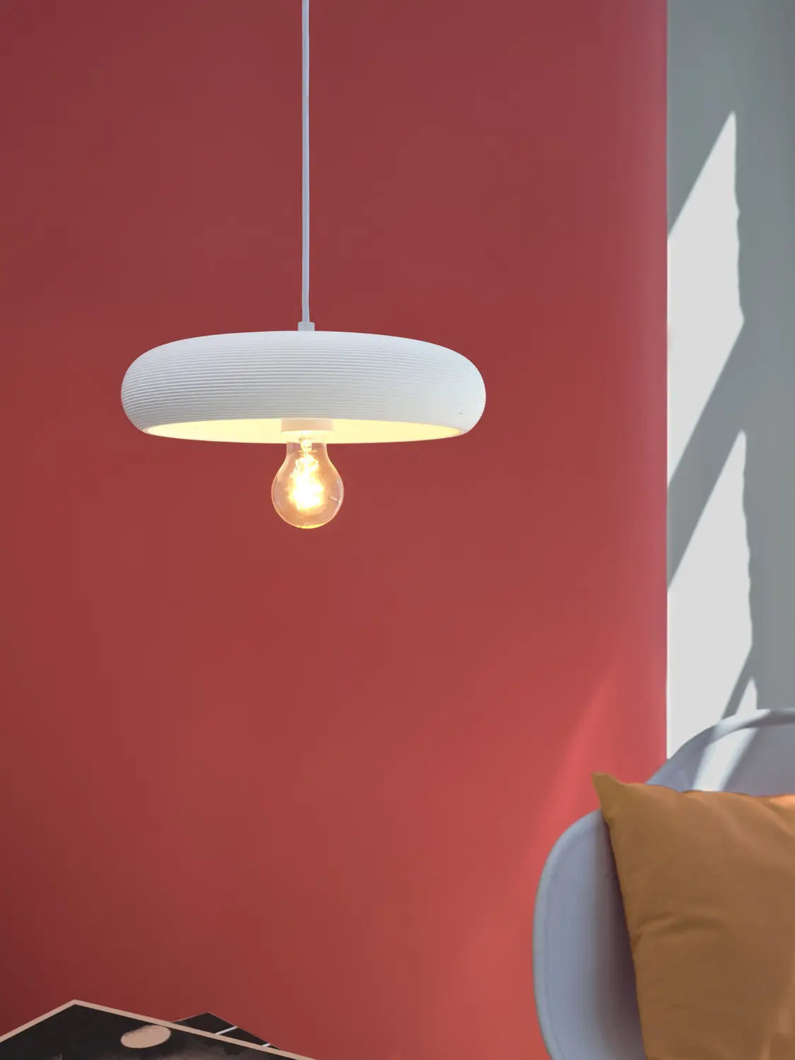 B-Ware Ledvance Pendelleuchte Hängelampe Dekor Gips E27 Led Pure Weiß Innenraum Lampe - 4058075838482