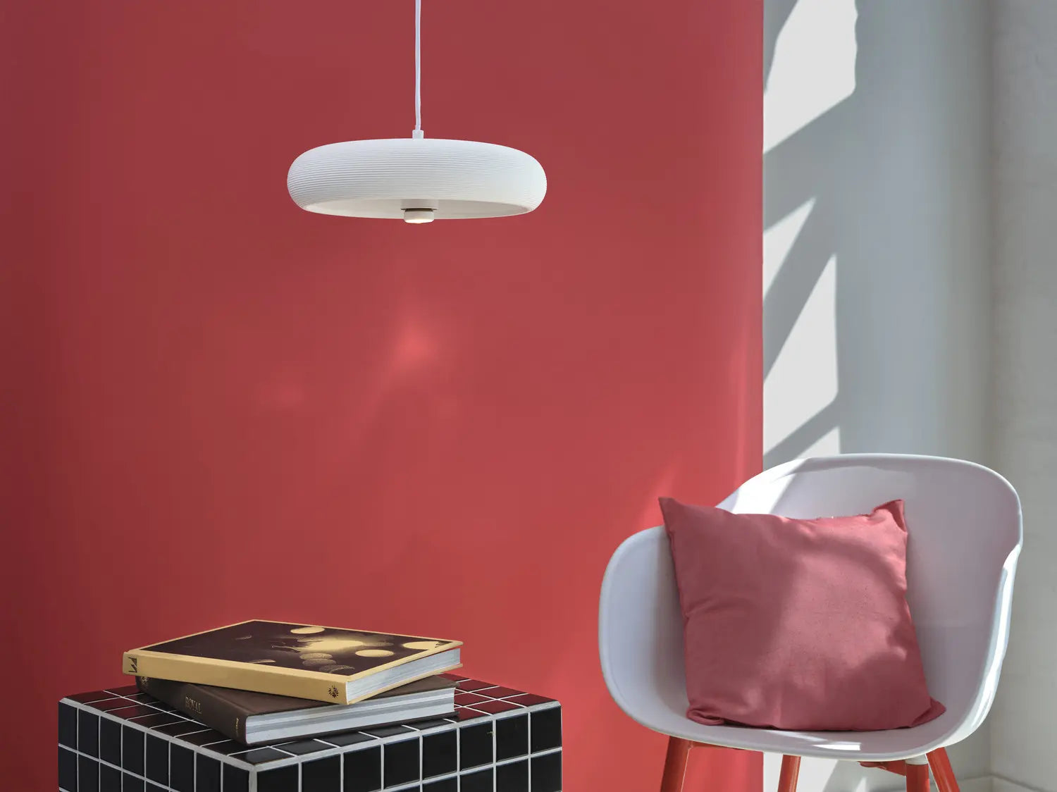 B-Ware Ledvance Pendelleuchte Hängelampe Dekor Gips E27 Led Pure Weiß Innenraum Lampe - 4058075838482