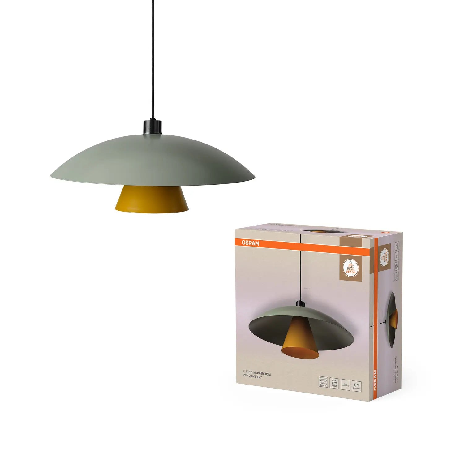 B-Ware Osram Pendelleuchte Hängelampe Flying Mushroom Led Green Grün Siehe Text/Foto - 4058075846944