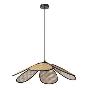 B-Ware Osram Pendelleuchte Hängelampe Rattan Daisy Leuchte E27 Led Braun Innenbereich