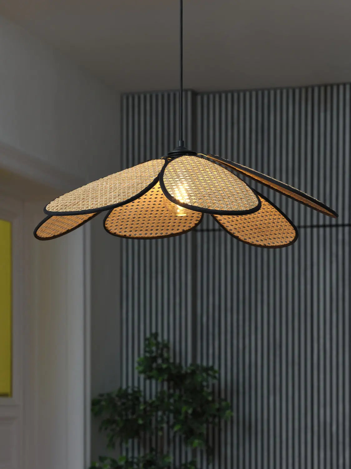 B-Ware Osram Pendelleuchte Hängelampe Rattan Daisy Leuchte E27 Led Braun Innenbereich - 4058075847200