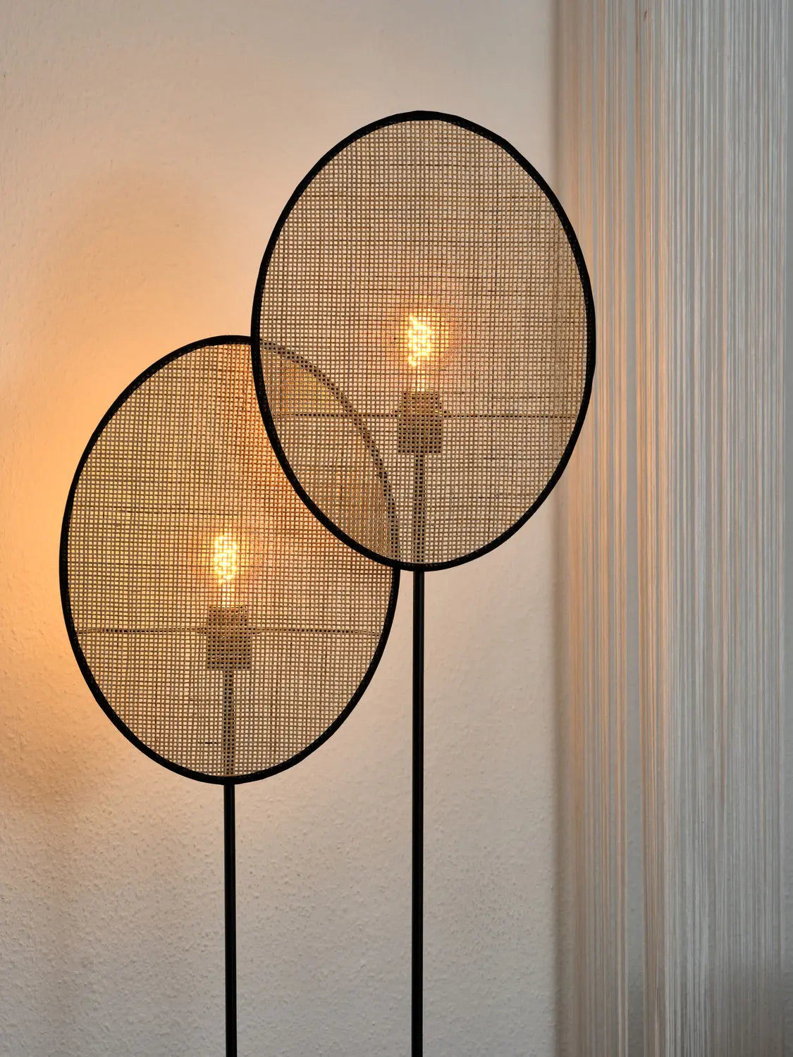 B-Ware Osram Stehleuchte Stehlampe Rattan Dandelion E27 Led Innenbereich Braun Beige408 - 4058075847286