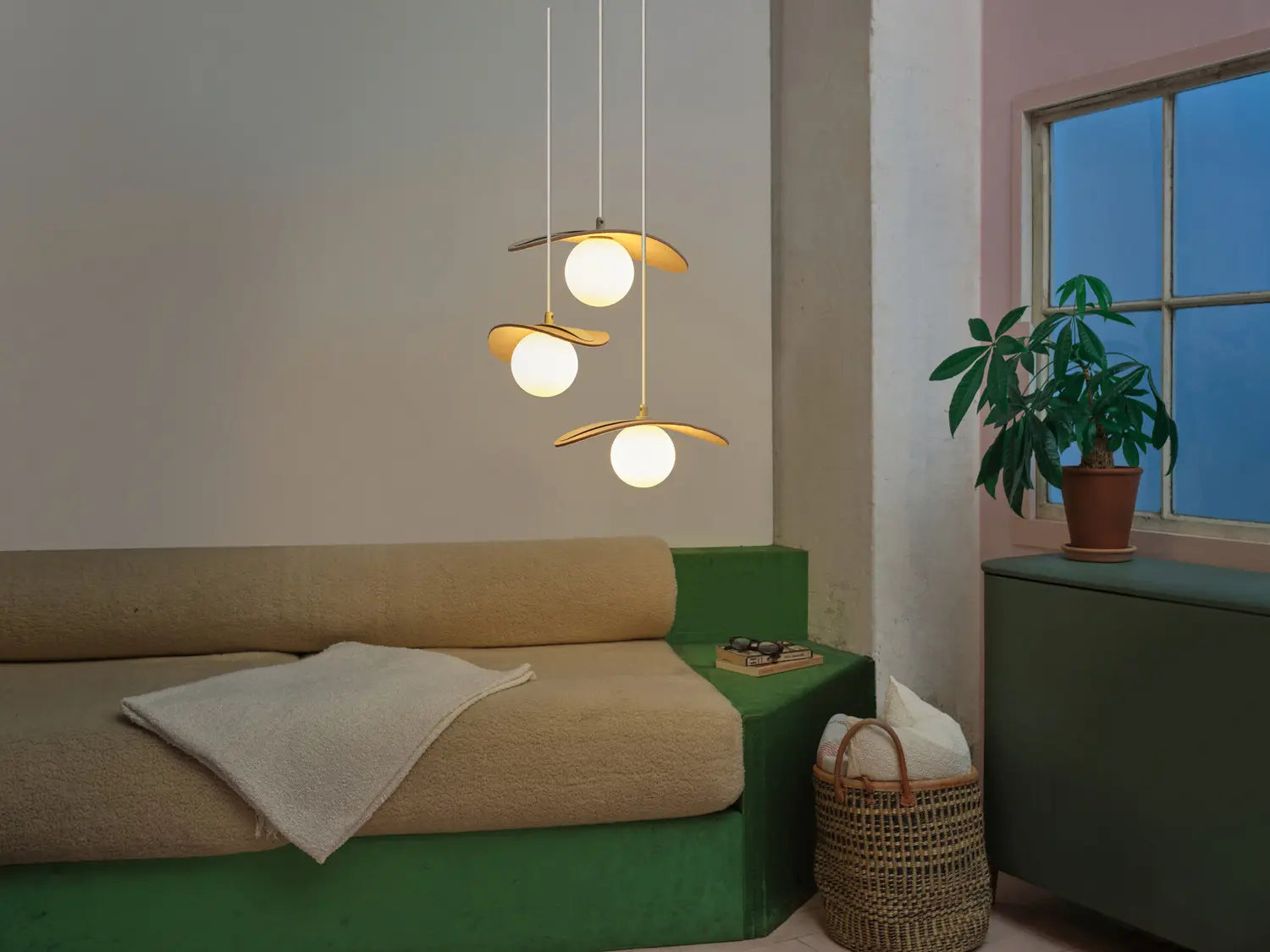 B-Ware Osram Pendelleuchte Hängelampe Decor Pearl G9 Led Leuchte Filz Beige Innenraum - 4058075847705