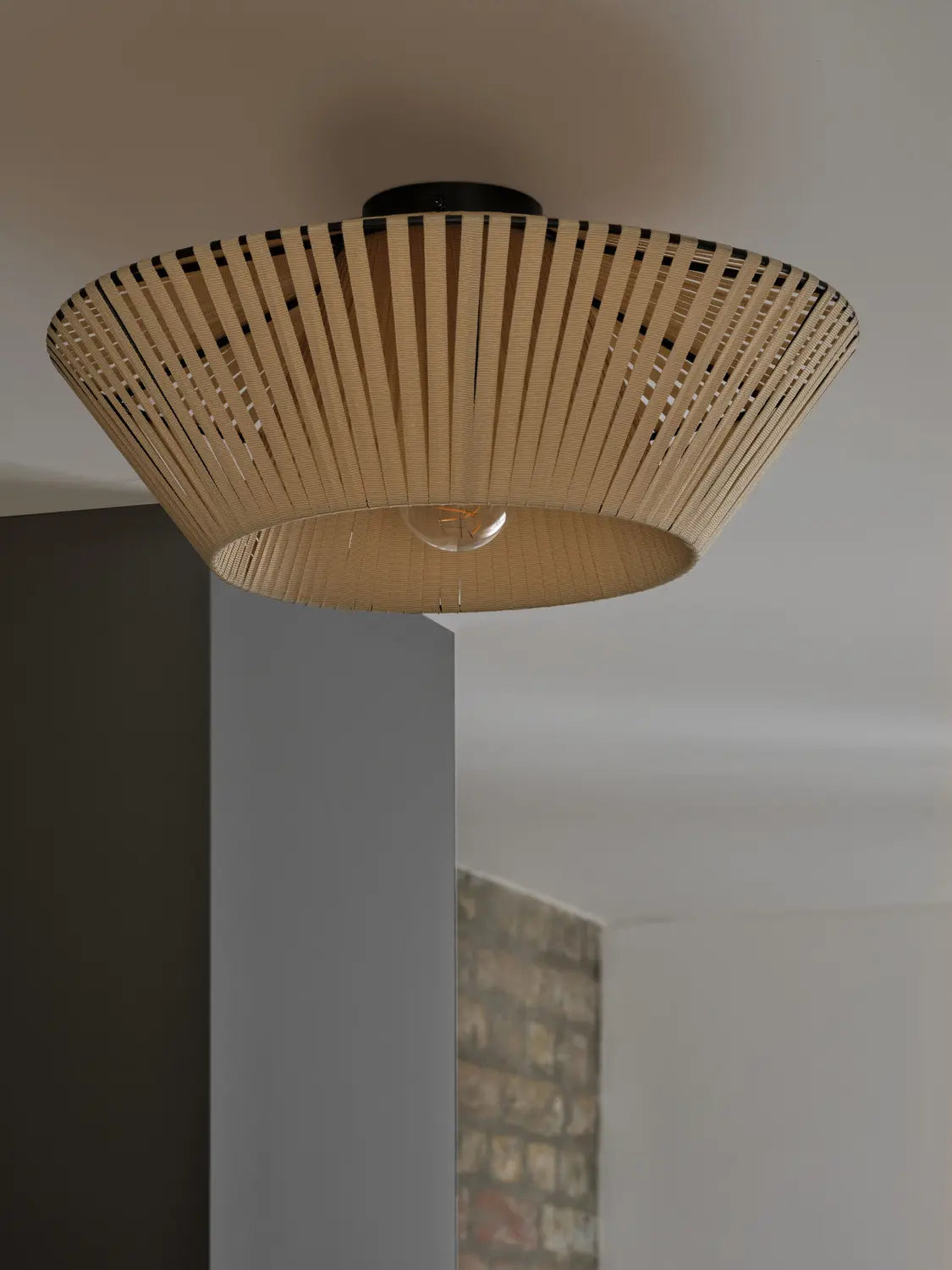 B-Ware Osram Deckenleuchte Lampe Decor Stripes Ceiling Leuchte Beige E27 Led 40 Cm