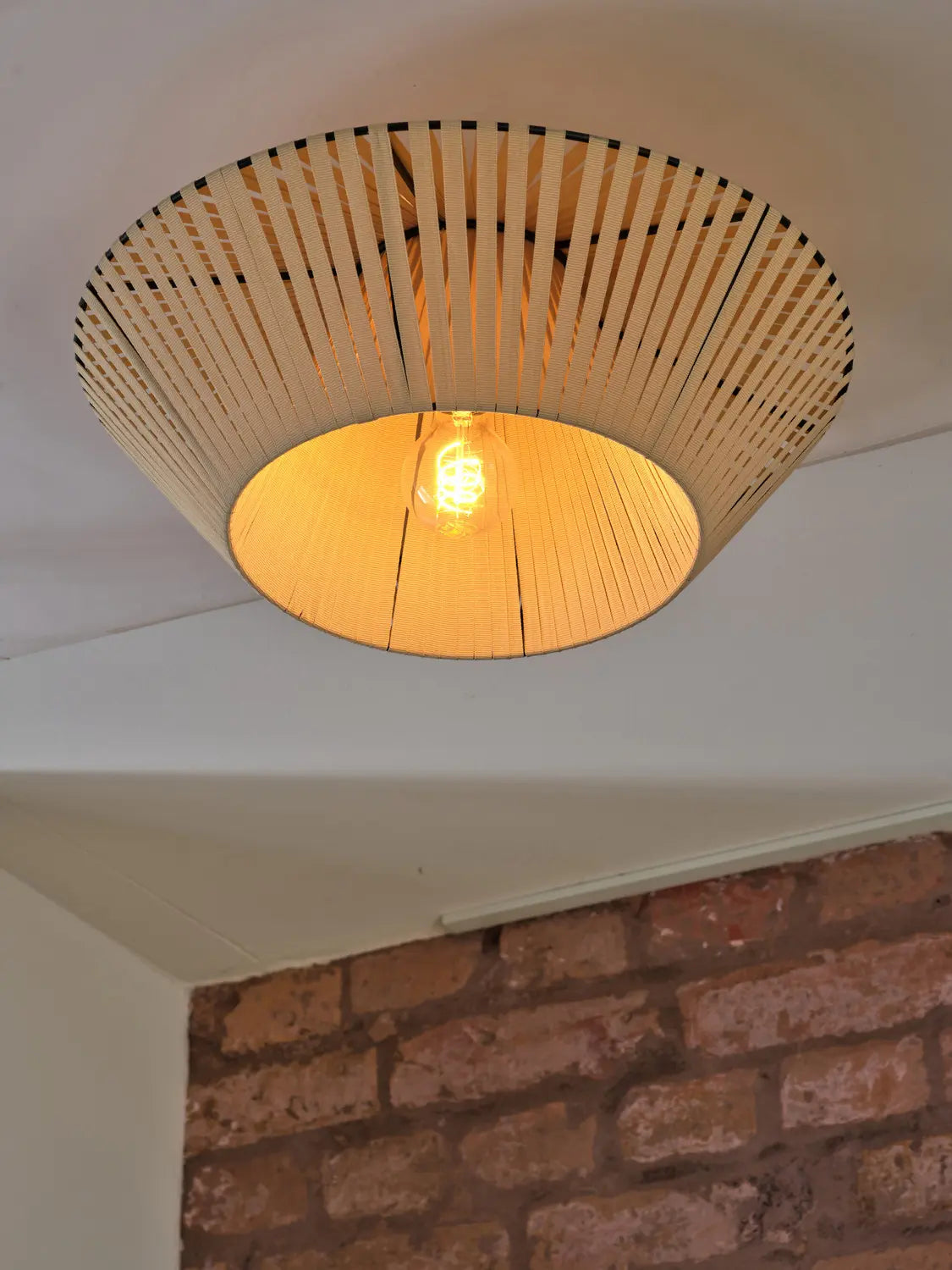 B-Ware Osram Deckenleuchte Lampe Decor Stripes Ceiling Leuchte Beige E27 Led 40 Cm
