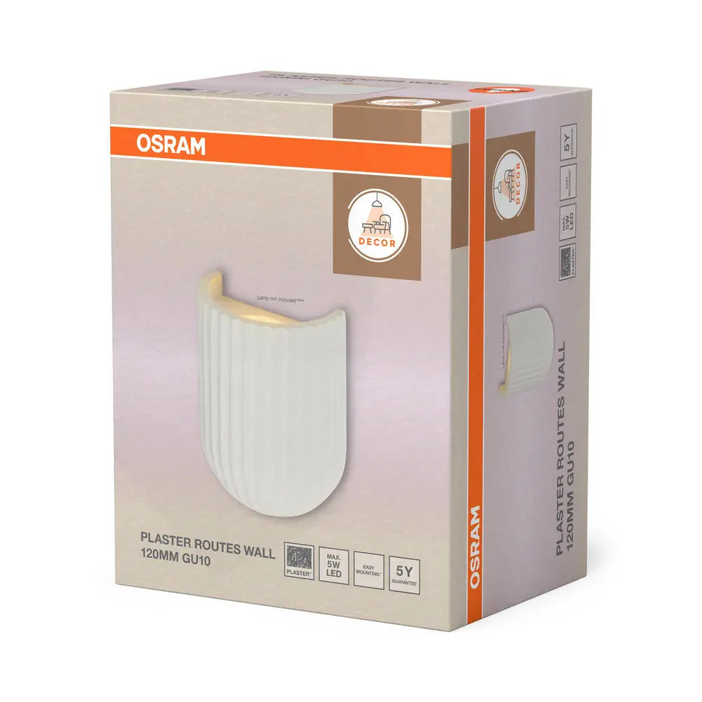 B-Ware Osram Wandleuchte Plaster Routes Wandlampe Gips Leuchte Gu10 Led Weiß Innen - 4058075848429