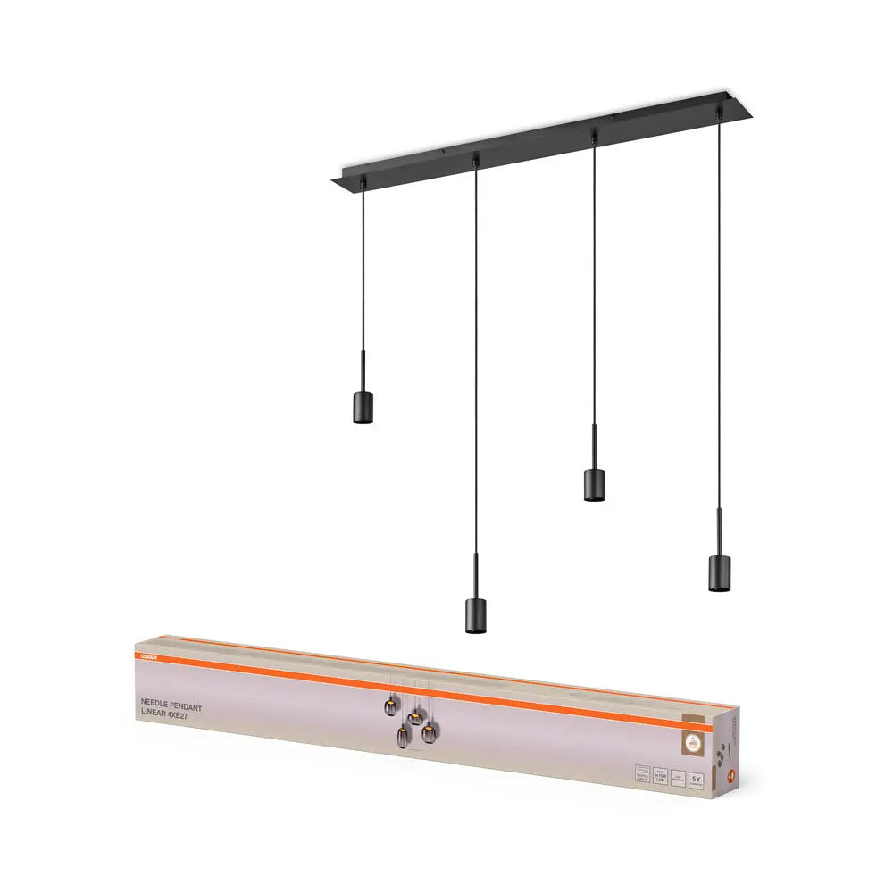 B-Ware Osram Pendelleuchte Hängeleuchte Needle Linear E27 Led Innenraum Dunkelgrau - 4058075848528