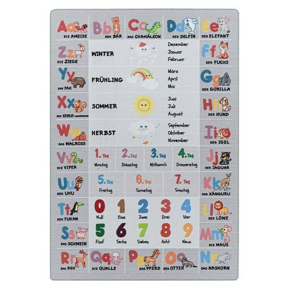 B-Ware Kinderteppich Spielteppich Play Grau Polyamid Bodenbelag Kinderzimmer 160x230 Cm - 4058819097960