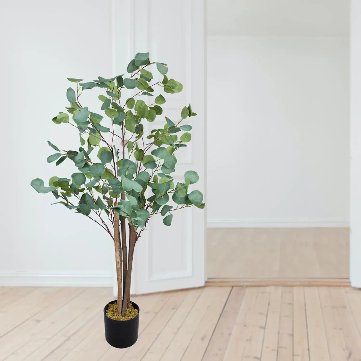 B-Ware Decovego Kunstpflanze Kunstbaum Eukalyptus Zimmerdekoration Büropflanze 120 Cm - 4059419134710