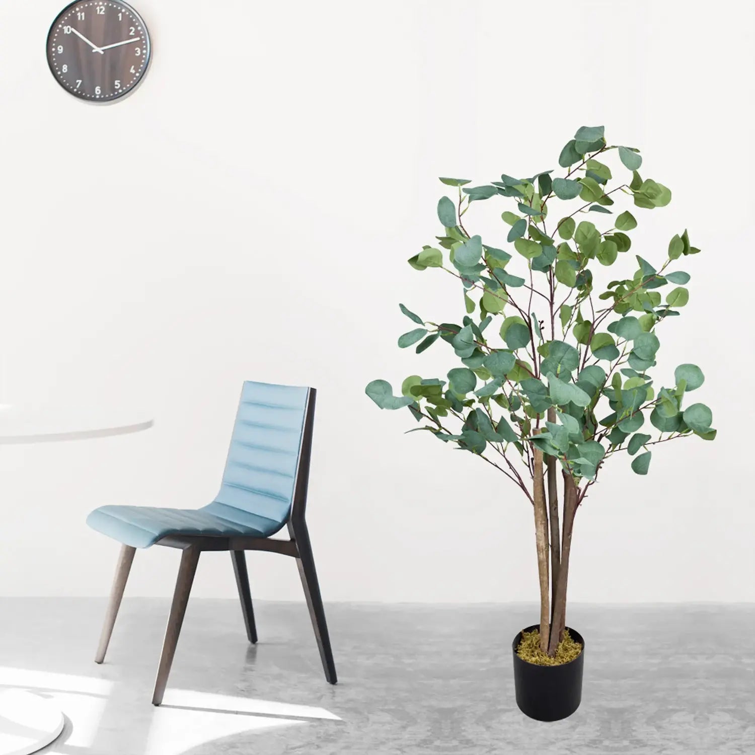 B-Ware Decovego Kunstpflanze Kunstbaum Eukalyptus Zimmerdekoration Büropflanze 120 Cm - 4059419134710