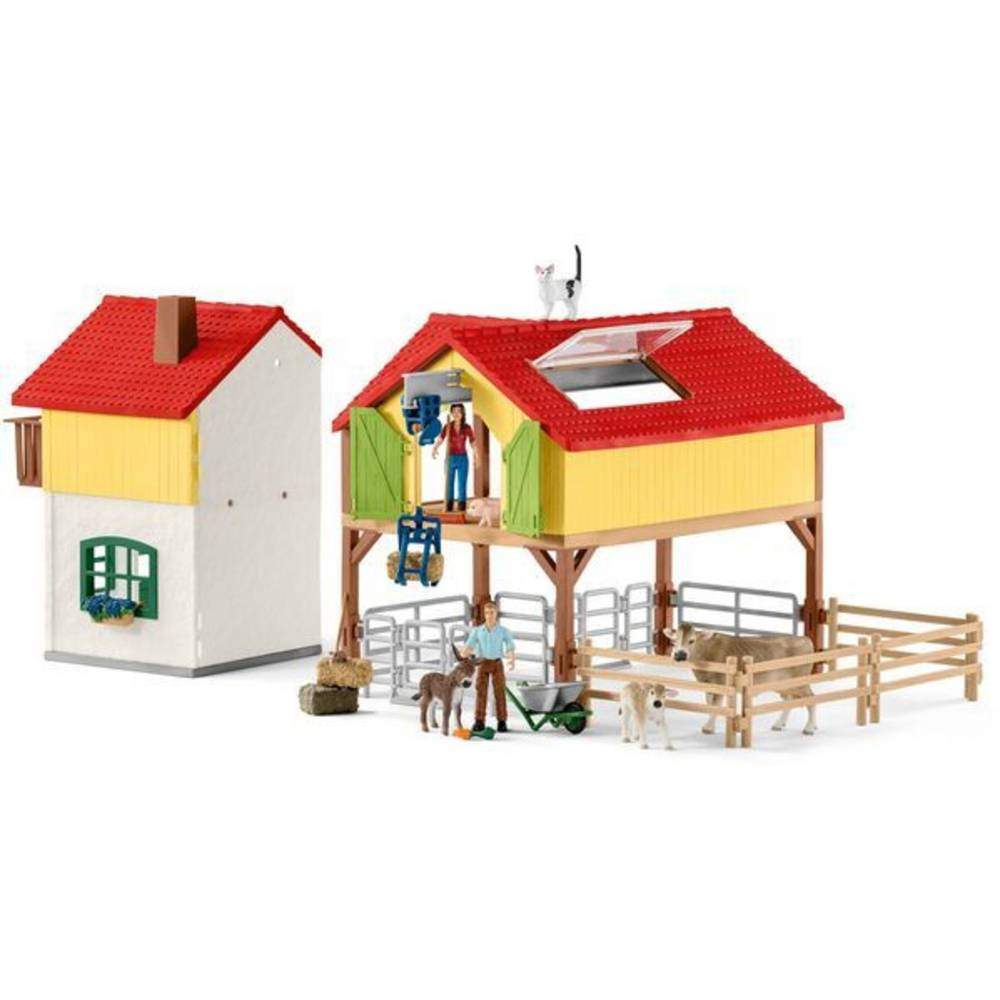 B-Ware Schleich Farm World 42407 Bauernhaus Mit Stall Und Tieren Bauernhof Spielset