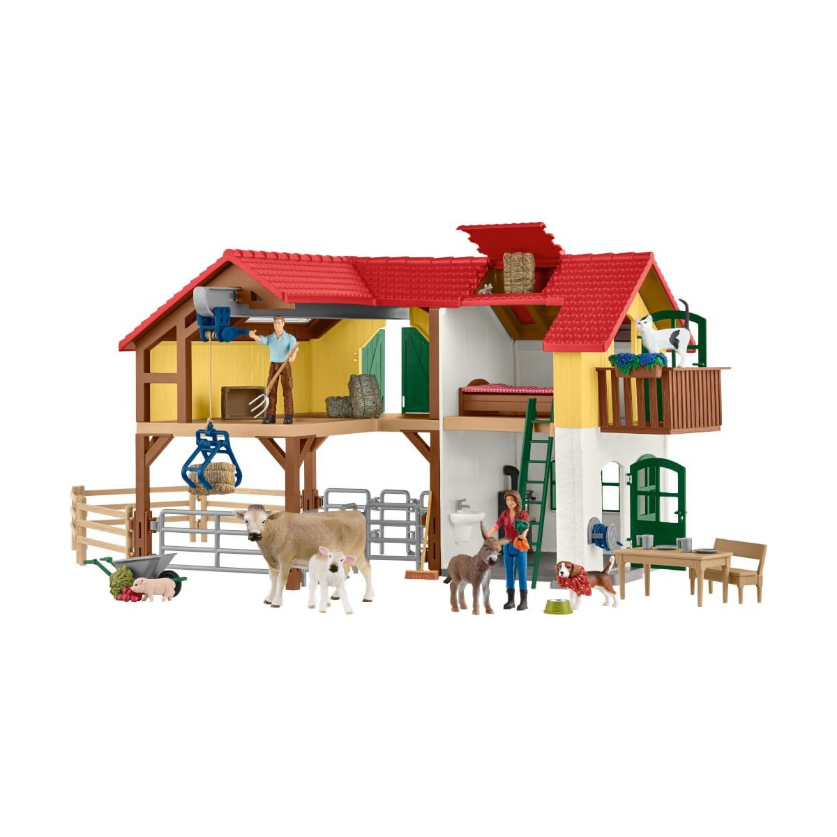 B-Ware Schleich Farm World 42407 Bauernhaus Mit Stall Und Tieren Bauernhof Spielset
