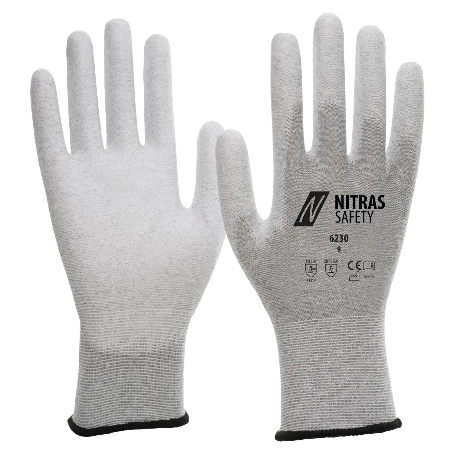 B-Ware Nitras Antistatikhandschuh Paar Handschutz Gr 7 Hauptartikel 12 Paar 2 Sets - 4059904093775