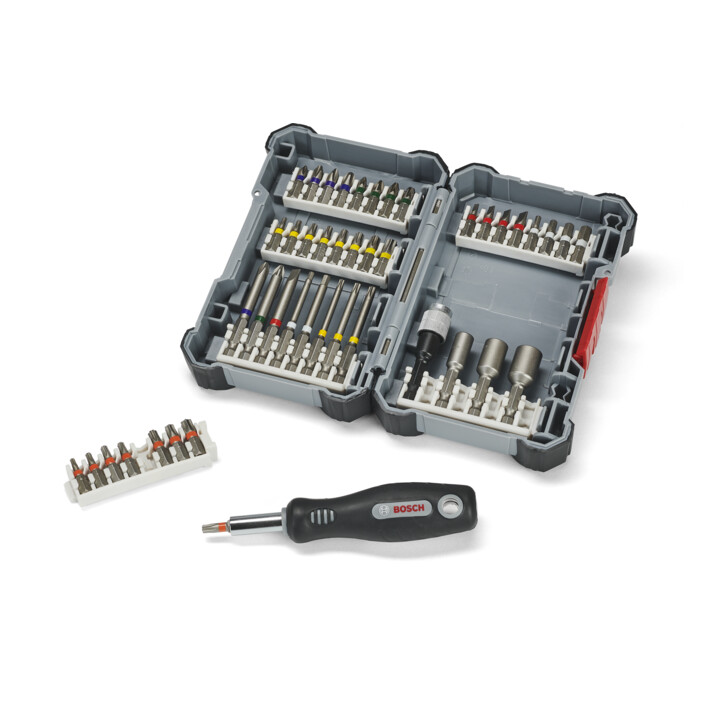 B-Ware Bosch Bit Set Schrauberbit Set Pick And Click 45teilig Aufbewahrungskoffer