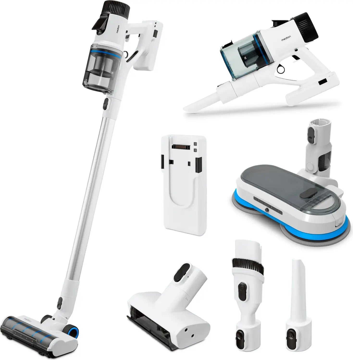 B-Ware Medion Akku Staubsauger Stielstaubsauger Wischfunktion Beutellos Zyklon Sauger - 4061275230499