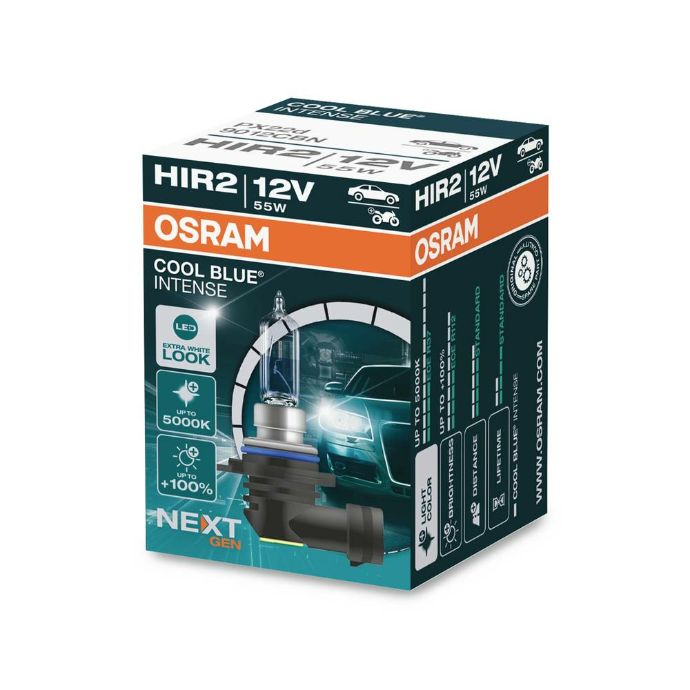 Osram 9012 Cbn Halogen Leuchtmittel Cool Blue Intense Hir2 55 W 12 V B-Ware - 4062172215572