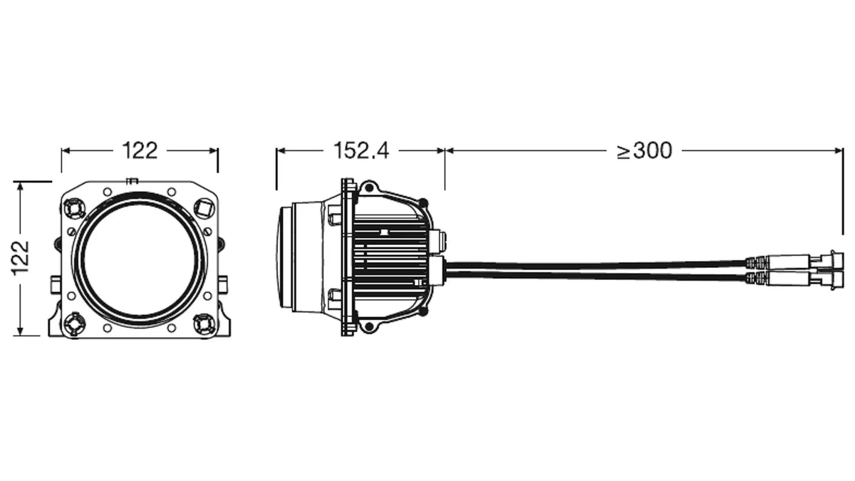 Osram Fernscheinwerfer Scheinwerfer LED Universal Abblendlicht Rechtslenker 104 - 4062172238991