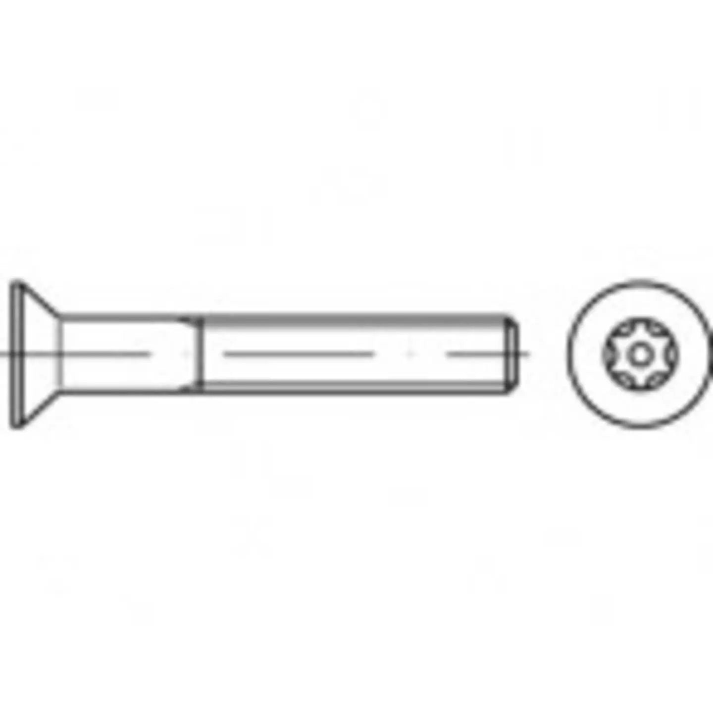 B-Ware Sicherheitsschrauben Schrauben Toolcraft Edelstahl Innensechsrund Set 100 Stück - 4053199660971