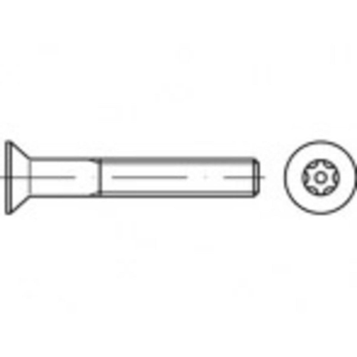 Sicherheitsschrauben Schrauben Toolcraft Edelstahl Innensechsrund Set 100 Stück - 4053199660971