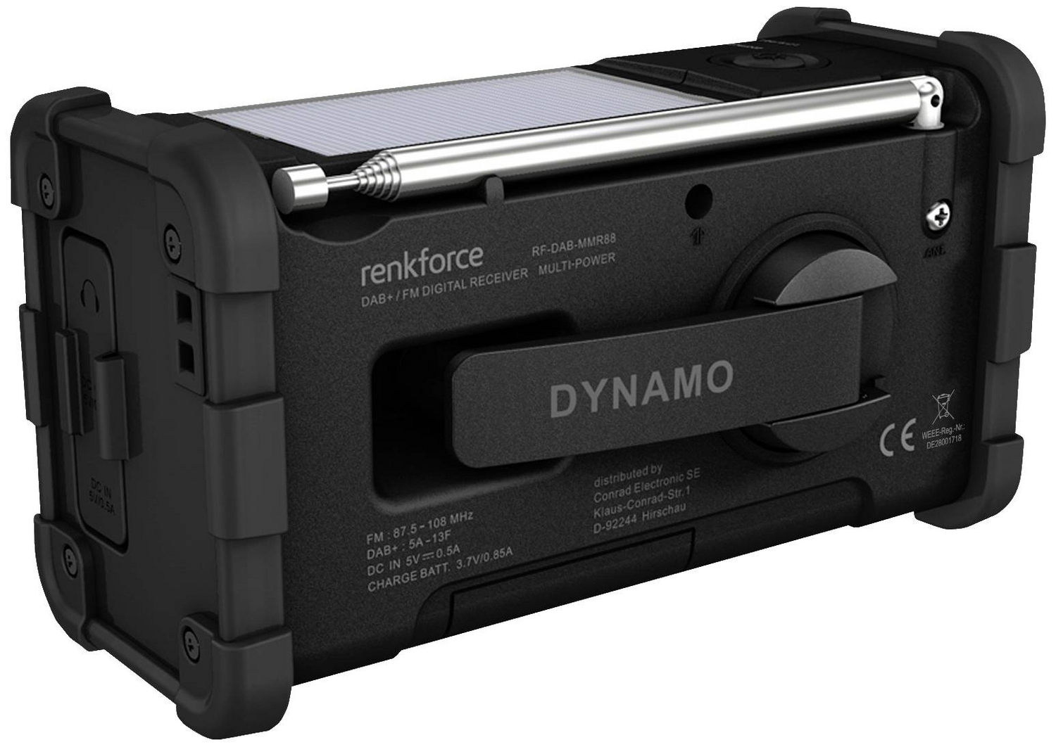 B-Ware Renkforce Rf Dab Mmr88 Outdoorradio Ukw Notfallradio Usb Handkurbel Solarpa848 - 4064161232959