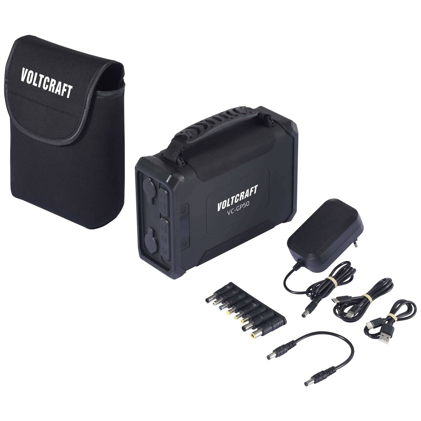 B-Ware Voltcraft Vc Gp50 Pd60 W Powerb Powerbank Akku Ladegerät Schwarz 96000m Ah Lith685