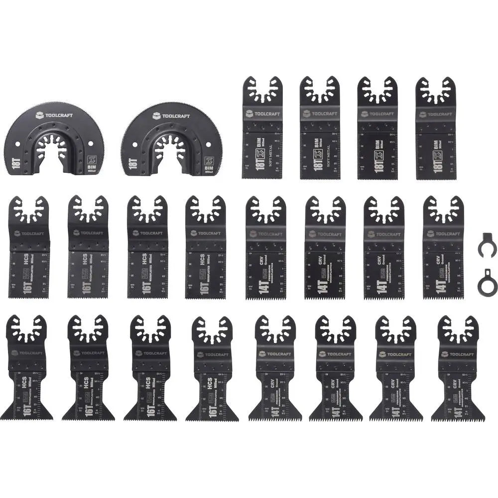 B-Ware Toolcraft Multifunktionswerkzeug Set Aufsatz Werkzeugaufnahme 24 Teilig 2 Sets - 4064161482149