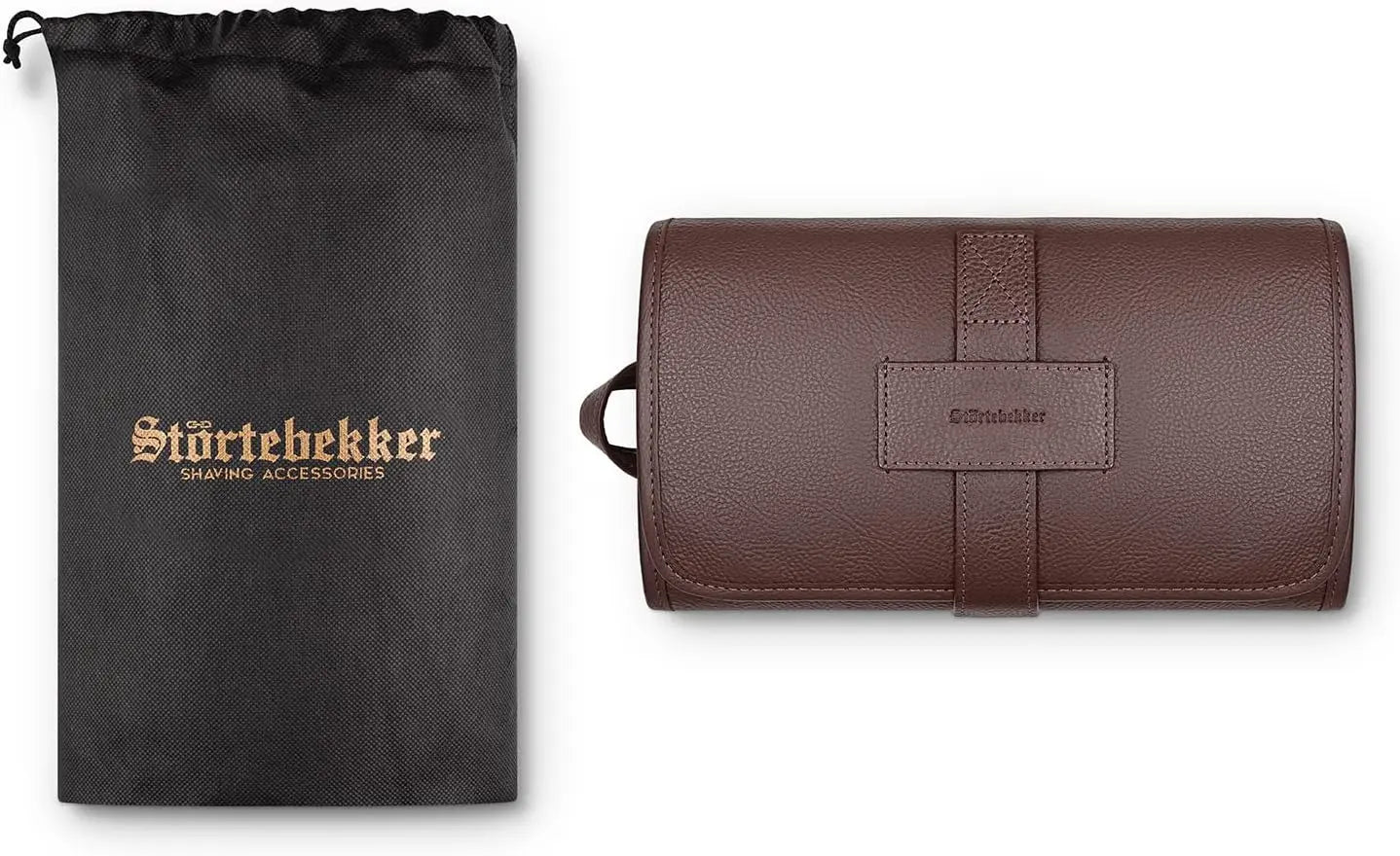 B-Ware Störtebekker Rasiertasche Kulturbeutel Barttasche Leder Rasur Bartguide Premium - 4064192376508