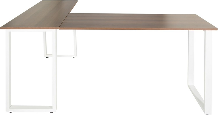 Hjh Office Eckschreibtisch Tisch Arbeitsplatz 165x120 Cm Basic I Walnuss Weiß B-Ware - 4064323014270