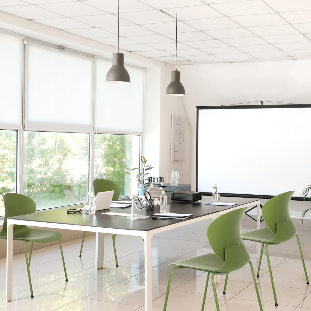 B-Ware Hjh Office Besucherstuhl Konferenzstuhl Stapelstuhl T36 Vi Kunststoff Grün - 4064323037842